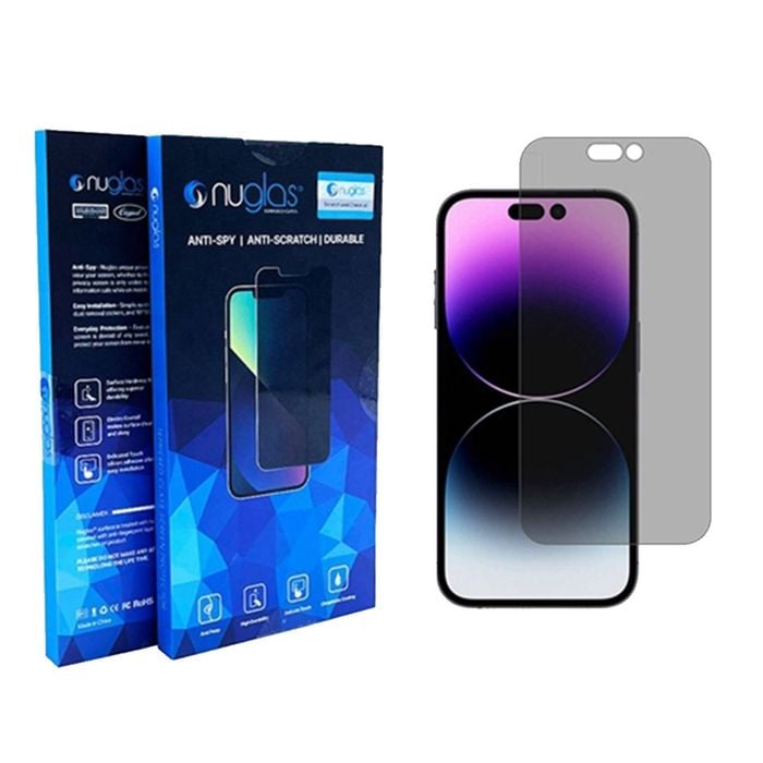 Nuglas Screen Protector 2.5d Privacy Anti-spy Glass For Iphone 14 Pro Max