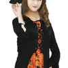 Children Wicked Witch Costume Halloween Wicked Party Dress Up Black/Orange 6-9 Years Old
