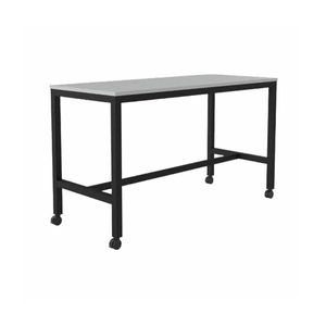 Olg Axis Bar Leaner Black Frame White Top L1200mm X W750mm