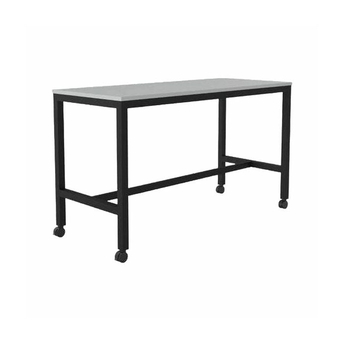 Olg Axis Bar Leaner Black Frame White Top L1200mm X W750mm