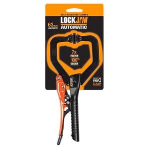 Lockjaw 230mm Chrome Vanadium Steel C-Clamp With Swivel Pad