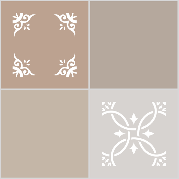 Hanwood 305 x 305mm Sienna Vinyl Tile - 1.86m² Per Pack