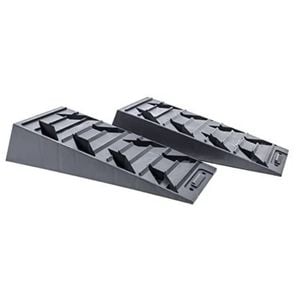 Dual Axle Levelling Ramps for Caravan, Camper Trailer Tandem RV Wheel Ramp Pair