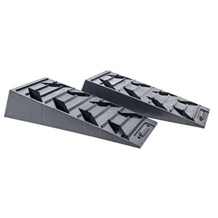 Dual Axle Levelling Ramps for Caravan, Camper Trailer Tandem RV Wheel Ramp Pair