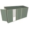 Build-A-Shed 1.2 x 3.7 x 2.0m Tunnel Shed Tunnel Hinged Door with 1 Sliding Side Door - Green