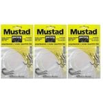 3x Mustad Penetrator Snapper 2 Hook Rig X 3 Chemically Sharpened Rigs Size 4/0