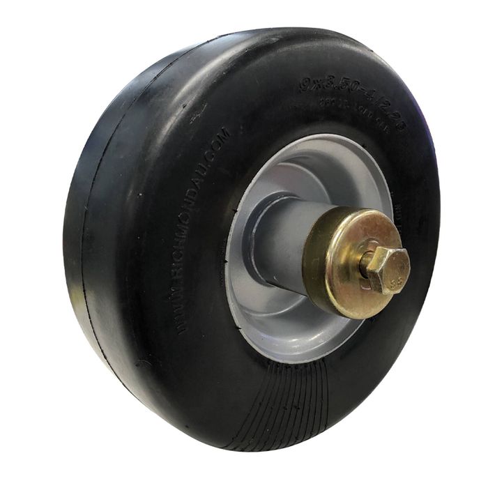Richmond 9 x 3.5-4 Flat Free Mower Deck Wheel With 16mm Axle