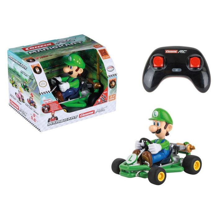 Carrera Mario-kart Pipe Kart - 2.4 Ghz & Usb Remote Control Kids Toy 1:18 Luigi
