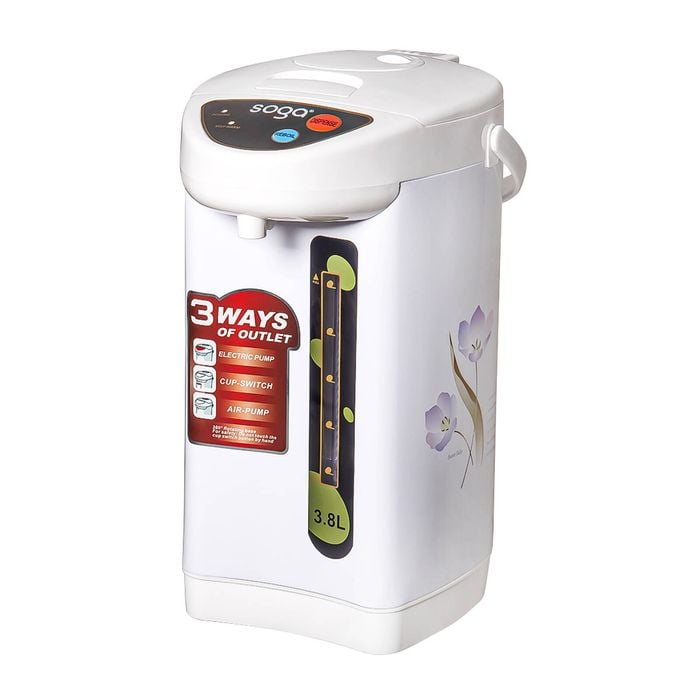 SOGA 3.8L White Electric Kettle Water Boiler 3 Dispensing Modes Keep Warm