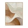 Terra Tides Hand-Painted Textured Oil Painting