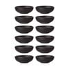 12PK Maxwell & Williams Caviar Black Round Sauce Dish 7cm