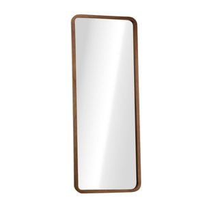 Oikiture Full Length Mirror 180x70cm Rectangle Dressing Floor Mirrors Walnut