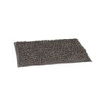 Barelli Bath Mat Rectangular 50cm x 80cm Non-Slip Chenille Grey