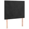 vidaXL Headboard Upholstered Wall Bed Header Black 100x5x118/128 cm Velvet
