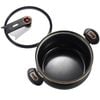NNEOBA 7L Micro-Pressure Non-Stick Stew Pot Large Capacity Cookware Black