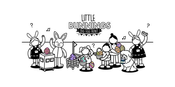 Little Bunnings. Big egg hunt.