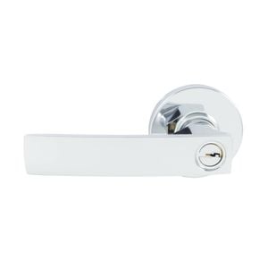 Gainsborough Neue Angular Bright Chrome Entrance Key-in-Lever Set