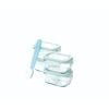 Glasslock 5 Piece Rectangle Baby Food Container Set With Silicone