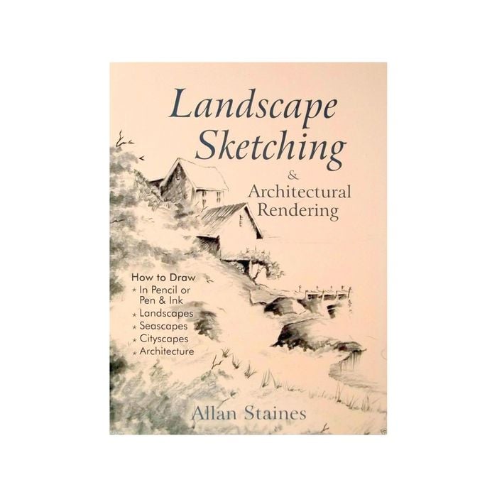 Landscape Sketching & Architectural Rendering Allan Staines Book Learn To Draw