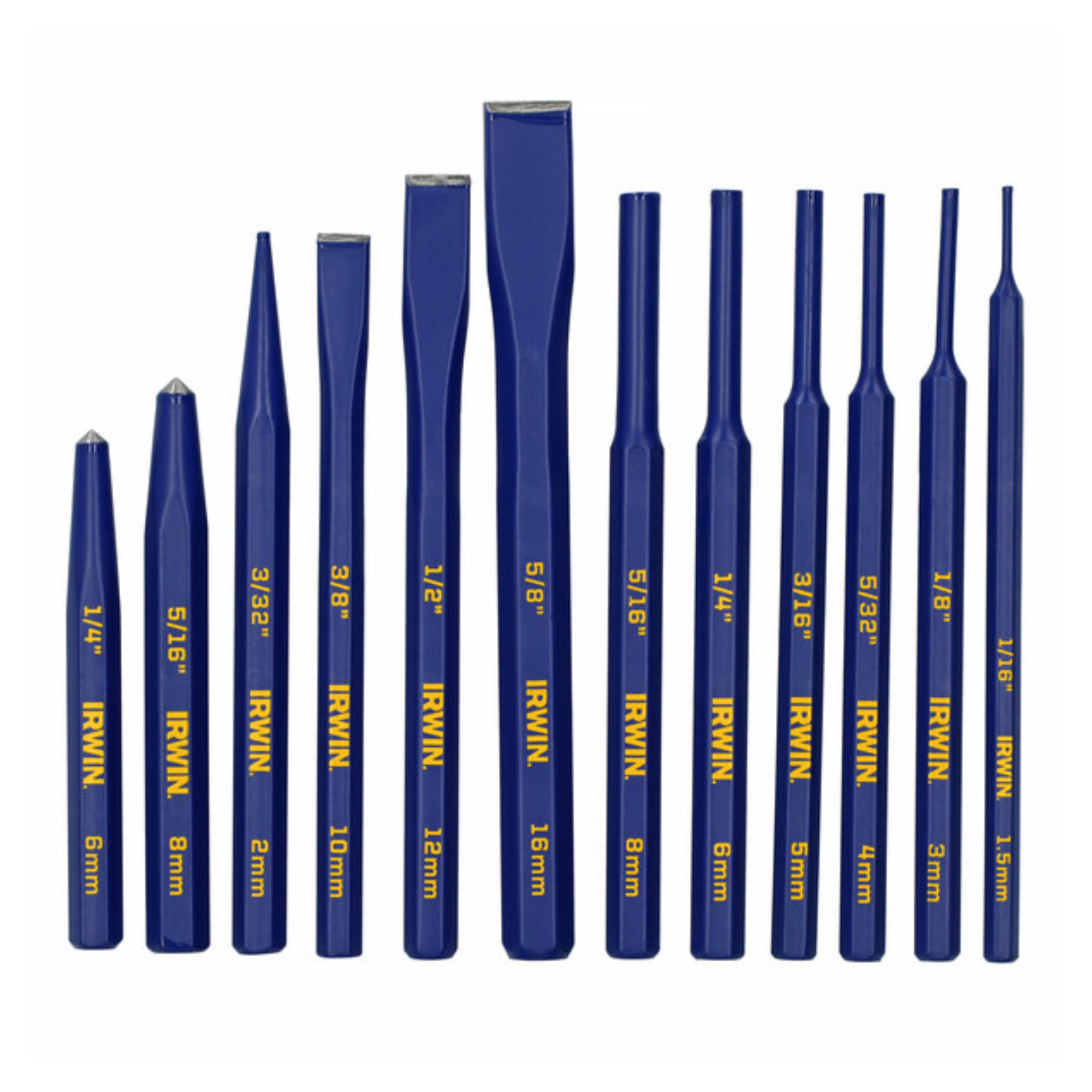 IRWIN 12 Piece Cold Chisel and Punch Set