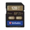 VERBATIM Pro Plus 4K SDXC eXtended Capacity Card (UHS-I U3) 128GB