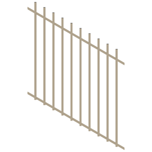 ProtectorAl 350 - 1200 x 1200mm Paperbark Raked 16-30º Radiator Pool Fence Panel