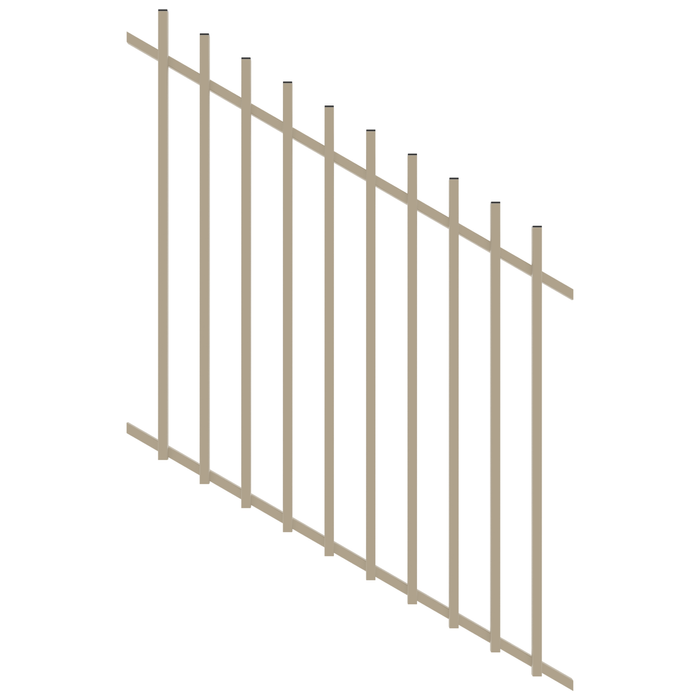ProtectorAl 350 - 1200 x 1200mm Paperbark Raked 16-30º Radiator Pool Fence Panel