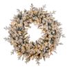 Christabelle Large 1.2m Christmas Wreath Snowy Dorchester with LED Lights Front Door Decoration Ornament