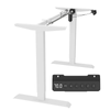 Ufurniture Ergonomic Standing Desk Frame With Memory Smart Controller Adjustable Height Width White Frame Only No Desktop