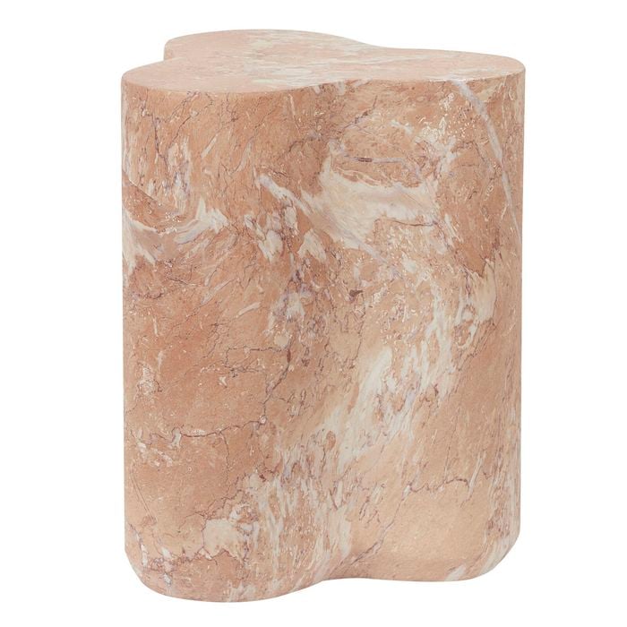 Cooper & Co. Poppy 37cm MgO Side Table Tea Rose Marble Look