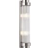 CLA Lighting Varillas Interior Up/Down Clear Glass Rod Wall Light Satin Chrome