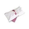 Sweet Goodbye COCOON - Soft Pet Casket - Burial & Cremation Ceremony Kit (Classic Cotton) | White/Pink, XXS