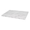 Bolero Table Top Pre-drilled Rectangular Marble Effect 1100x700mm