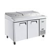 Atosa Double Door Pizza Prep Table Refrigerator Mpf8202