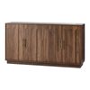 Oikiture 140cm Buffet Sideboard Storage Cabinet Cupboard Hallway Table Walnut