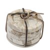 4pc Maine & Crawford Lilet 10cm Coaster Set w/ Edges Round - Beige Marble
