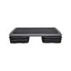 Aerobic Step - Black Grey 110cm*40cm Cardio Exercise Stepper - 6 Black Riser