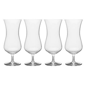 4pc Ecology 495ml Classic Crystalline Glass Hurricane Cup Set - Clear
