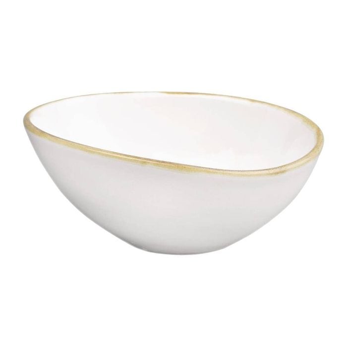 Olympia Kiln Bowl Chalk 165mm 425ml Pack Of 6 Ceramic Tableware Dinnerware