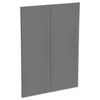 Kaboodle 900mm Smoked Grey Alpine Medium Pantry Doors - 2 Pack