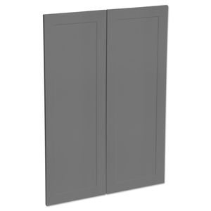 Kaboodle 900mm Smoked Grey Alpine Medium Pantry Doors - 2 Pack