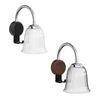 Catzon 2 Pcs Wall Mount Toothbrush Holders Magnetic Cups Easy Draining