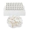 100x Cattle Ear Tags 5x4cm Set - Small White Blank Sheep Pig Livestock Label