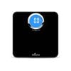 ALLIUMS Digital Body Weight Scale with Step-On Technology, High Precision and Highly Accurate (Black)