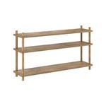 Flexi Storage Living Walnut 3 Tier Shelving Unit 