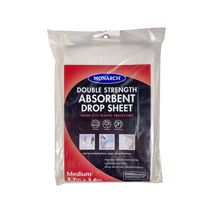 Monarch 9 x 12' Paper Poly Double Strength Drop Sheet