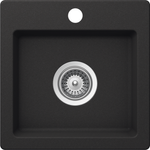 Abey Schock 1TH Onyx Black Virtus Sink 