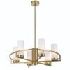 Telbix Brass/Opal Matt Eamon 6 Light Pendant