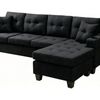 Zalda Sectional Sofa Linen - Black