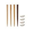 Davis & Waddell Wooden Chopsticks With Ceramic Rest Set